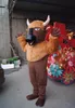 Costumes de mascotte de vache brune de haute qualité Halloween Fantaisie Robe de soirée Personnage de dessin animé Carnaval Noël Publicité de Pâques Costume de fête d'anniversaire