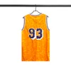 22SS New Limited Letter Embroidery Basketball Tee Classic Summer High Street Sleeveless T-shirts Simple Fashion Casual Breathable Men Women Hip Hop Vests TJAMTX102