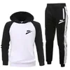 2 stycken höst löpande tracksuit män sweatshirt sport set gym kläder man träning kostym sportkläder utomhus plus storlek s-3xl