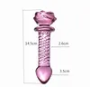 Mais novo 3 estilo rosa vermelha dilatador anal vibrador contas butt plug vidro sexyo brinquedos buttplug sexy para homem toy2665068