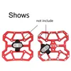 자전거 페달 2pcs 내구성있는 자전거 페달 알루미늄 알루미늄 합금 평면 플랫폼 어댑터 변환 범용 호환 MTB 도로 액세서리 바이크