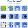 Giyim gardırop depolama gömlek katlama tahtası tişört giysi klasör dayanıklı plastik çamaşır klasörleri oda organizatör flip kat kolay hızlı fo