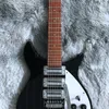 New product ricken- backer 325 electric guitar 3 piece of pick-up, real photos, black guitar