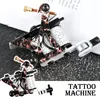 Set macchinetta per tatuaggi Aghi per esercitazione per principianti Pedale per pigmenti Cavo di alimentazione Forniture per attrezzature Kit fodera per shader 220624