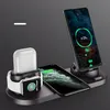 Caricabatterie wireless multifunzione 6 in 1 per iPhone Watch Auricolare Holder Mobile Phone Mobile wireless Ricarica veloce EPacket287W