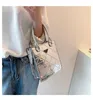 Brand All-match Western-style mirror bag women's new trendy messenger bag patent leather glossy diamond single shoulder tote packet