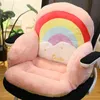 1pc Ins New Rainbow Cushion وسادة مقعد حيوانية مملوءة أريكة صغيرة من الطابق الداخلي كرسي ديكور الشتاء Ldren Gift J220729