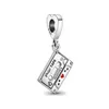 New Popular 925 Sterling Silver Valentine's Day Wrap Heart Cassette for Original Pandora Charm Bracelet Women DIY Jewelry Making