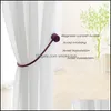 Other Home Decor Garden Magnetic Pearl Ball Curtain Tiebacks Tie Backs Holdbacks Buckle Clips Accessory Rods Accessoires Drop Delivery 202