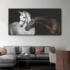Плакаты с двумя лошадьми и принты холст рисовать настенные художественные картин
