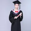 Clothing Sets School Uniform Cosplay Japanese JK Student Graduation Gown Cap University Bachelor Robe Tassel Hat SetClothing