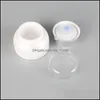 Förpackningsflaskor Office School Business Industrial 30G 50G Akryl Kosmetiska burkar Pearl White Airless Plastic Hand Face Jar Round Bott Bott