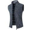 Hommes gilets chandails gilet automne hiver solide chaud fermeture éclair pull hommes décontracté tricots sans manches homme vêtements hommes Phin22