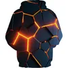 Capuz de chama colorido Capuz 3D Fluorescência Sorto Menwomen Autumn e Winter Couat Cashet Funny Jacket preto 220810