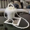 Evening Bags French Bayberry Ball Small Handmade Pearl Bag Woven Beaded Wool Bucket Handbag