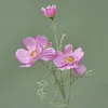 ONE Fake Flower Long Stem Cosmos (4 Stems/Piece) 30" Length Simulation Chrysanthemum for Wedding Home Decorative Artificial Flowers