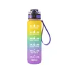 Estoque 1000ml garrafa de água ao ar livre com garrafas de esportes de palha caminhadas camping plástico bebida garrafa BPA grátis colorido colorido garrafas de água plásticas portáteis