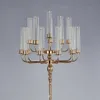 Kandelaber 15 Köpfe 155 cm Höhe DIY Hochzeit Grand Evnet Tischdekoration Luxus Kandelaber Gold Metall Kerzenhalter für Heimdekoration