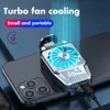 Jogo Mini Telefone Celler Cooler Filming Caso do ventilador Radiador para iPhone Samsung Xiaomi Huawei Gaming Portable Colocor de calor Cooler de calor