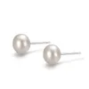 Boucles d'oreilles en argent sterling 925 avec perles d'eau douce pour femmes