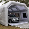 wholesale Durable Oxford Inflatable Spray Paint Booth For Car Rectangle Garage Tent Tinting With Filters And 2 Blowers For Maintenance Sto