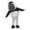 Halloween Penguin Mascot Costume de desenho animado Personagem Carnival Festival Dresses Fantasia Tamanho dos adultos Tamanho de publicidade ao ar livre de Natal
