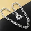 Chains Stamped Silver Necklaces Jewelry 20 Inches Classic Fashion Necklace For Men's High Quality Christmas GiftsChains