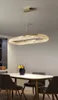 Moderne Led Oval Kronleuchter Licht Für Restaurant Ring Deign Suspension Lampe Wohnkultur Gold Hängende Beleuchtung Leuchte