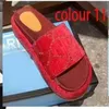 Beach slippers fashion Thick bottom designer Women Shoes Cartoon Alphabet lady Platform Sandals Leather Heels letter High heel Slides Large size 35-40-41-42-us4-us11