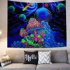 Sepyue psychédélique champignon tapisserie coloré abstrait Trippy tapis tenture murale tapis pour maison dortoir fantaisie décor J220804