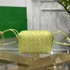 Projektant luksus 98090 mini pętla zielona skórzana torba na ramię 7a qulity Rozmiar: 17*10*6 cm