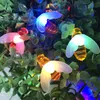 Cuerdas Bee Led String Lights Fairy Light 3M 20 Cute Honey Night Valla de jardín al aire libre Patio Christmas Garland LightsLED StringsLED