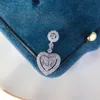 Ожерелья с подвесками CAOSHI Великолепное полное проложенное ослепительное ожерелье в форме сердца с кубическим цирконием для женщин Изысканные свадебные украшения оптом Gor