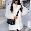 2022 New Women Women Winter Warx Fur Coat Gross Gross Wick Down Women Women Fur sobretudo T220716
