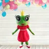 Прекрасная лягушка талисмана костюм лягушки с шляпами очки мультипликационный персонаж плюшевые костюмы талисмана для рождественской рекламы для взрослых костюмы