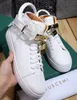 Top Men's Fashion Locks Shoes Flats Genuine Leather Arena Sports Sneakers Luxury High Top Designer Casual Snekers Size 38-46