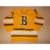 Sj98 VTG-Bursnville Blaze Game Gedragen Gebruikt Minnesota High School Hockey Jersey 100% Gestikt Borduurwerk s Hockey Jerseys