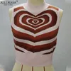 Tops de malha mulheres tanques top top casual verão sem mangas y2k colete feminino malhas de malha de moda de rua estética camisetas foficas 220719