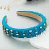 New Fashion Women Headband Wide Side Rhinestone Hairband Baroque Headwear Adult Luxurious Party Turban Hair Accessories