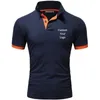 Brand Custom Summer Polo Shirt Men Short-Sleeved Business Fashion Casual Slim Breathable T Shirt Men Clothing Custom 220608