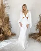 Abiti da sposa moderni a sirena da spiaggia Semplice macchia di crêpe Taglio sexy Bohemian Summer Holiday Abito da sposa greco Rue De Seine190D