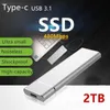 Lecteurs de cartes mémoire Marque Mini 8 To 4 To 2 To SSD Disque dur haute vitesse Externe M.2 Solid State Stockage de masse USB 3.1 Type-C InterfaceMemory