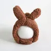 Vinterbarn Bunny Hat Söt plysch varm babyhatt för pojke tjej imitation lamm ull spädbarn beanie barn mössa 1-3 år 220514