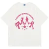 Camiseta masculina de algodão com estampa de personagens de anime, gola redonda, camiseta masculina de verão, harajuku, streetwear casual, camiseta de grandes dimensões