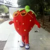 Musik-Erdbeer-Maskottchen-Kostüm, Zeichentrickfigur, Erwachsenengröße