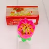 Lotus Music Candle Lotus singen Geburtstagsfeier Kuchen Musik Flucht Kerze Blumenmusik Kerze Kuchen Accessoires Holiday Supplies RRB12569318