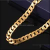 H￤nge halsband h￤ngsmycken smycken h￶g kvalitet konkurrenskraftig pris grossist 18k guld halsband mode personlighet halsband 8mm fartyg droppe