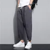 Men's Pants 2023 Men's Fashion Linen Trousers Solid Color Casual Outdoor Daily Plus Size Clothing