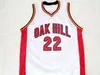 Xflsp # 22 CARMELO ANTHONY Oak Hill High School Maglia da basket blu Personalizzata di qualsiasi dimensione Maglie cucite al passato