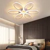 Światła sufitowe Nowoczesne żyrandol LED do sypialni salon kuchnia foyer kreatywny luminaire w kształcie kwiatów
